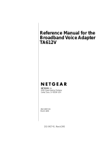 Netgear TA612V User manual