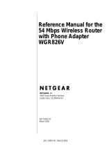 Netgear WGR826V User manual