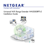 Netgear WN2000RPT - Universal WiFi Range Extender User manual