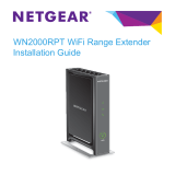Netgear WN2000RPT - Universal WiFi Range Extender Installation guide