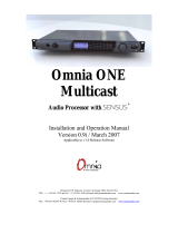New Media Technology Omnia ONE Multicast User manual