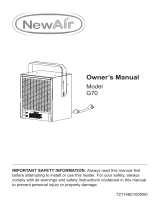 NewAir G70 User manual