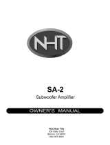 NHT SA - 2 User manual