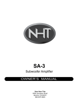 NHT SA - 3 User manual