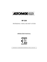 Auto Page RF-320 User manual