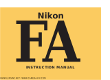 Nikon Nikon FA User manual