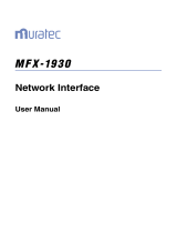 Muratec MFX-1930 User manual