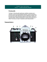 Nikon F User manual