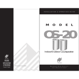 Niles OS-20 User manual