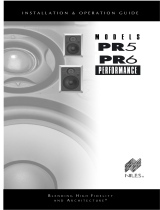 Niles PERFORMANCE PR6 User manual