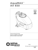 Nilfisk-Advance America AQUAMAX AX 650 User manual