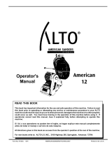 Alto American 12 User manual