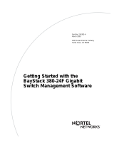 Nortel Networks BayStack 380-24F User manual