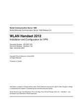 Nortel Networks 2212 User manual