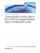 Nortel Networks Communication Server 1000 User manual