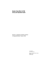 Nortel Norstar Voice Mail 40 Fax User manual