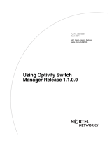 Nortel Networks Optivity Switch User manual