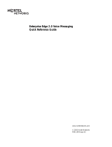 Nortel Networks Voice Messaging User manual