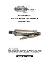 Northern Industrial Tools BLACK NICKEL 1/4" AIR ANGLE DIE GRINDER User manual