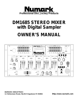 Numark Industries DM1685 User manual
