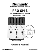 Numark PRO SM-3 User manual