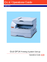 Oce OP14 User manual