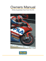 Ohlins SUPERBIKE FG 570 User manual