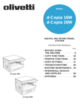 Olivetti d-Copia 16W User manual