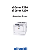 Olivetti d-Color P216 and d-Color P220 User manual