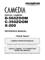 Olympus Camedia D-560 Zoom User manual