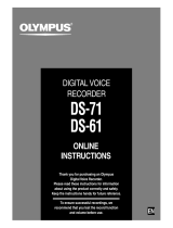 Olympus DS-71 User manual