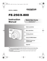 Olympus FE-250/X-800 User manual