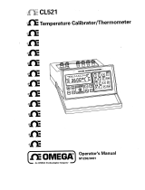 Omega CL521 User manual