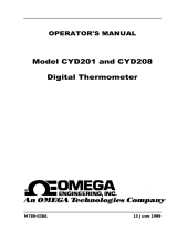 Omega CYD201 and CYD208 User manual