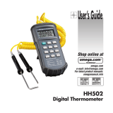 Omega HH502 User manual