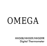 Omega HH508, HH509, HH509R User manual