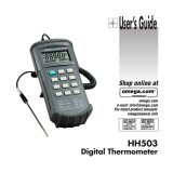 Omega HH503 User manual
