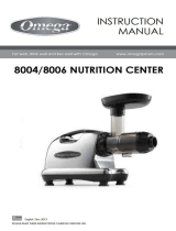 Omega Juicer 8004/8006 User manual