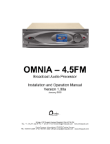 Omnia Industries 4.5FM User manual