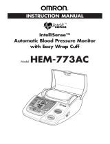 Omron Healthcare Automatic Blood Pressure Monitor User manual
