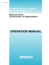 Omron CS1W-ETN21 User manual