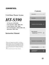 ONKYO HT-S590 User manual