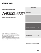 ONKYO A-9755 User manual