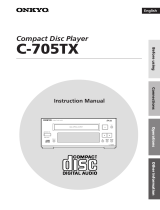 ONKYO C-705TX User manual