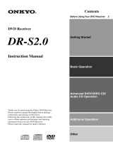 ONKYO DR-S2.0 User manual