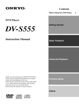 ONKYO DV-S555 User manual