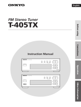 ONKYO T-405TX User manual