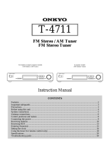 ONKYO T-4711 User manual