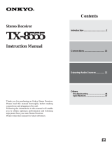 ONKYO TX8555B User manual