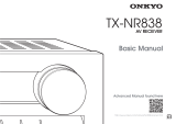 ONKYO TX-NR838 User manual